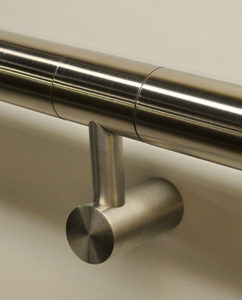 Stainless steel Konic handrail by HDI Railing Systems