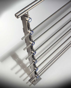 inox handrail with stainless steel top rail & stainless infill rails